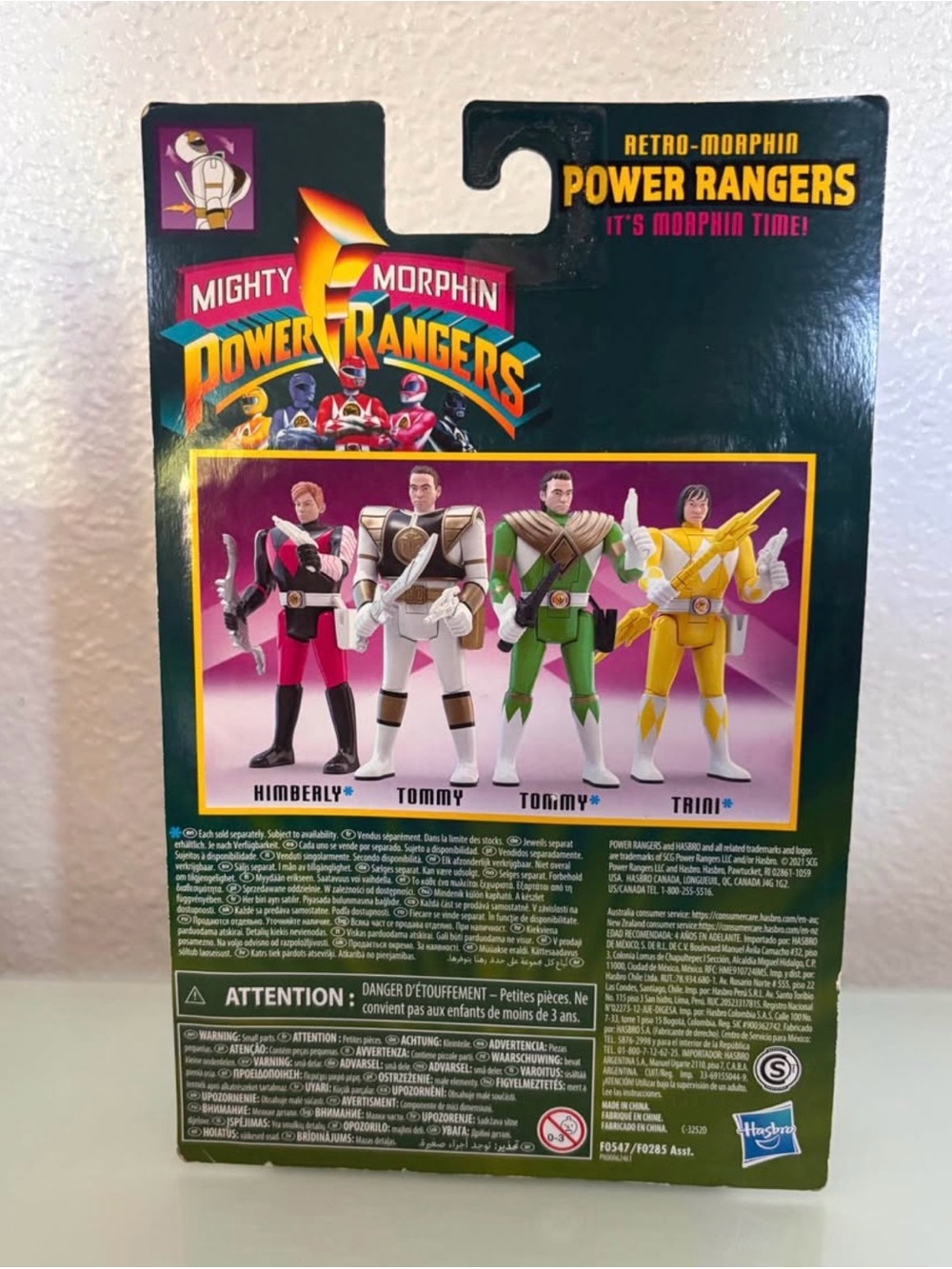 Mighty Morphin Power Rangers Retro-Morphin Rangers Wave 1 Complete Set - Picture 6 of 6